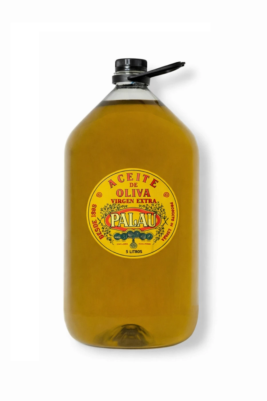 Garrafa de 5 litros de aceite de oliva virgen extra Palau